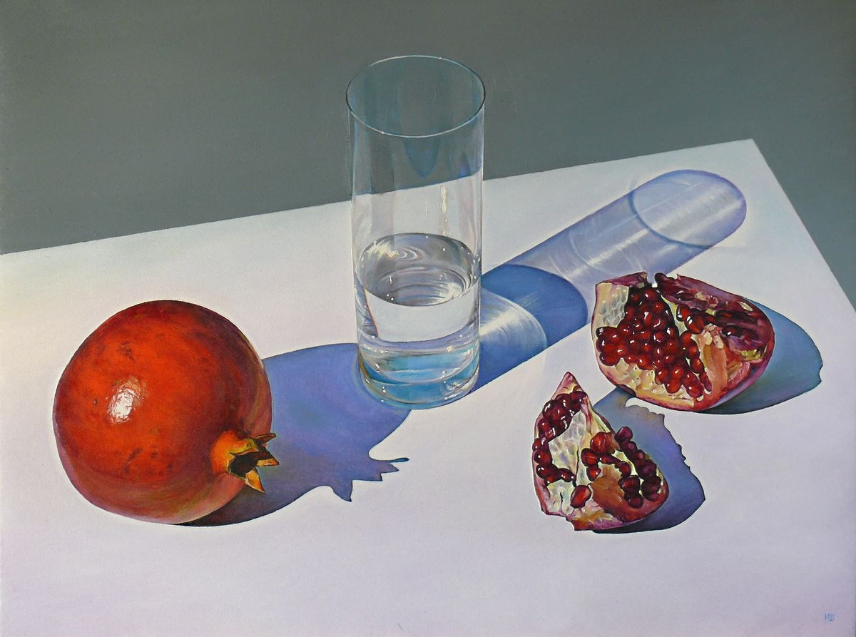 "Pomegranates", oil on canvas, 60 x 80 cm.